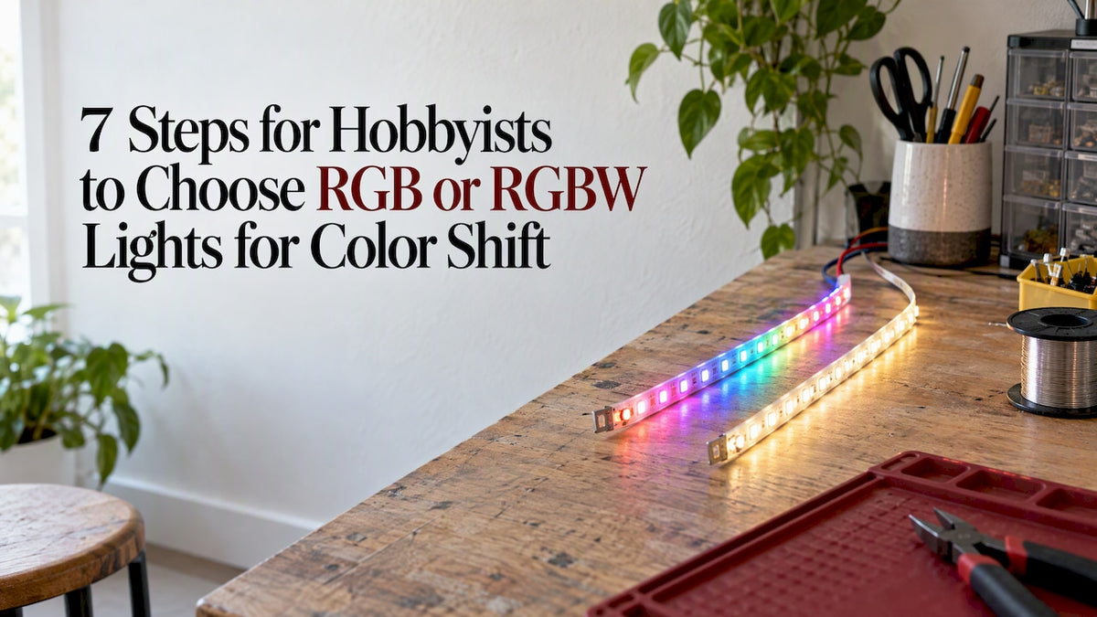 RGB and RGBW light strips compared
