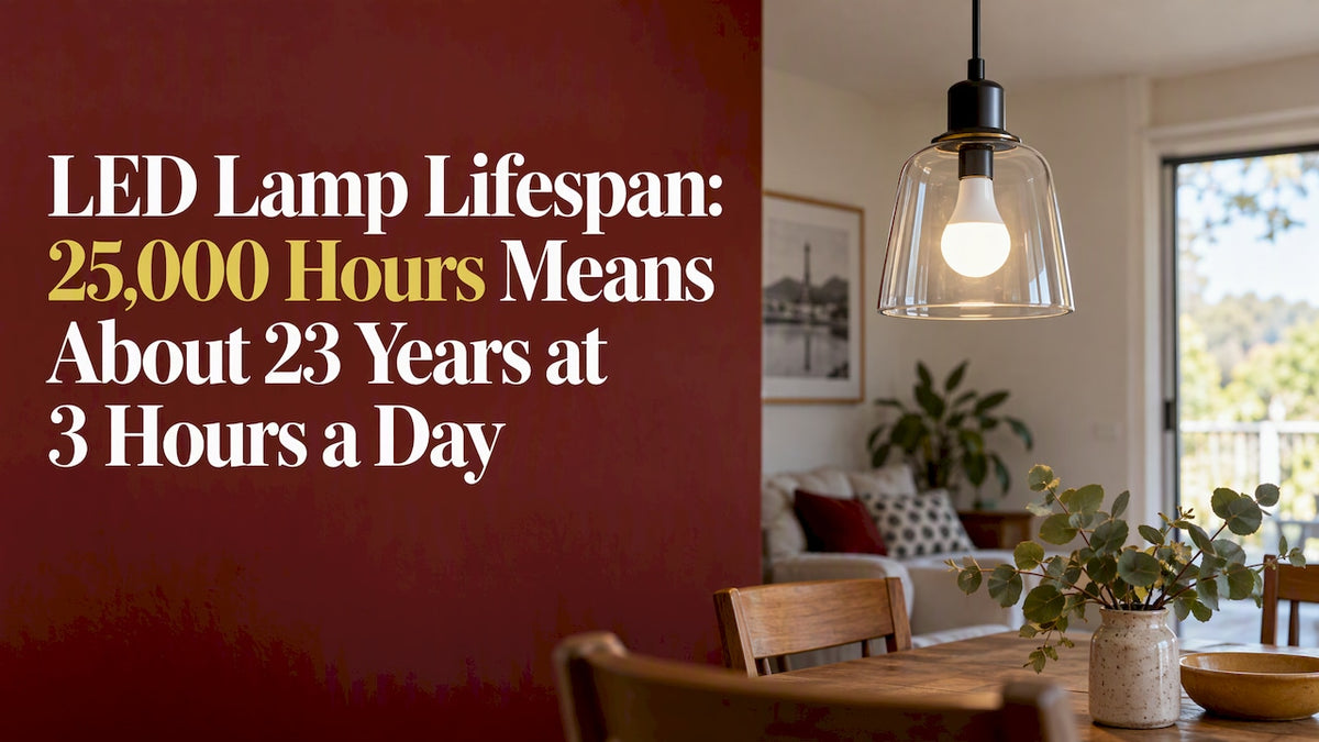 LED bulb in a home pendant fixture