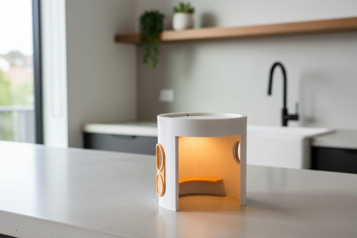 Iconic Canberra Bus Shelter - with Wireless Light - 8cm - Medium Size