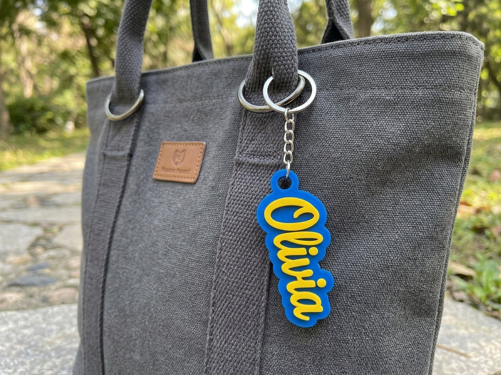 Custom Name Tag Keychain | Personalised Items