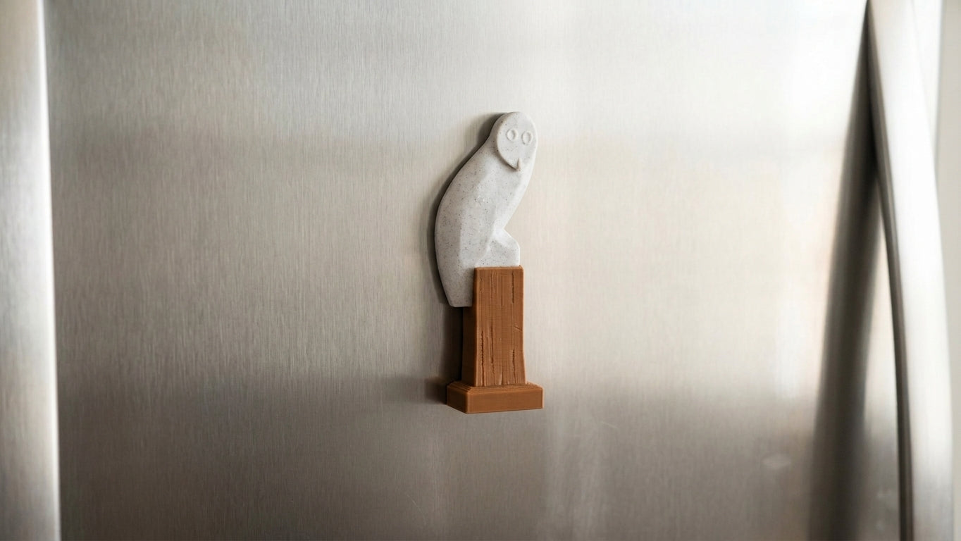 Iconic Belconnen Owl Fridge Magnet - 9.5cm High