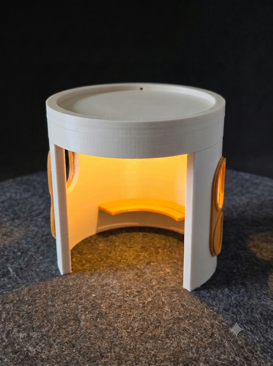 Iconic Canberra Bus Shelter - Battery Operated TeaLight Candle Holder - 8cm