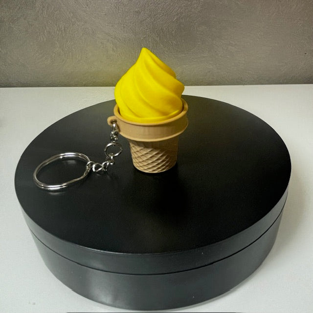 Ice Cream Cone Fidget Clicker Keychain - Sensory Toy
