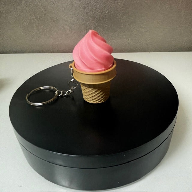 Ice Cream Cone Fidget Clicker Keychain - Sensory Toy