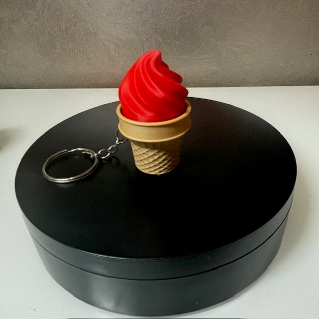 Ice Cream Cone Fidget Clicker Keychain - Sensory Toy