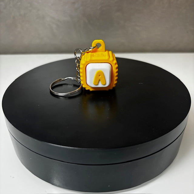 Single Alphabet/Emoji Fidget Clicker Keychain with Tassel - Sensory Toy