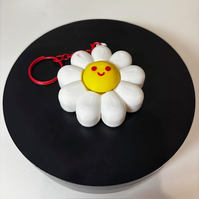 Daisy Fidget Clicker Keychain - Sensory Toy