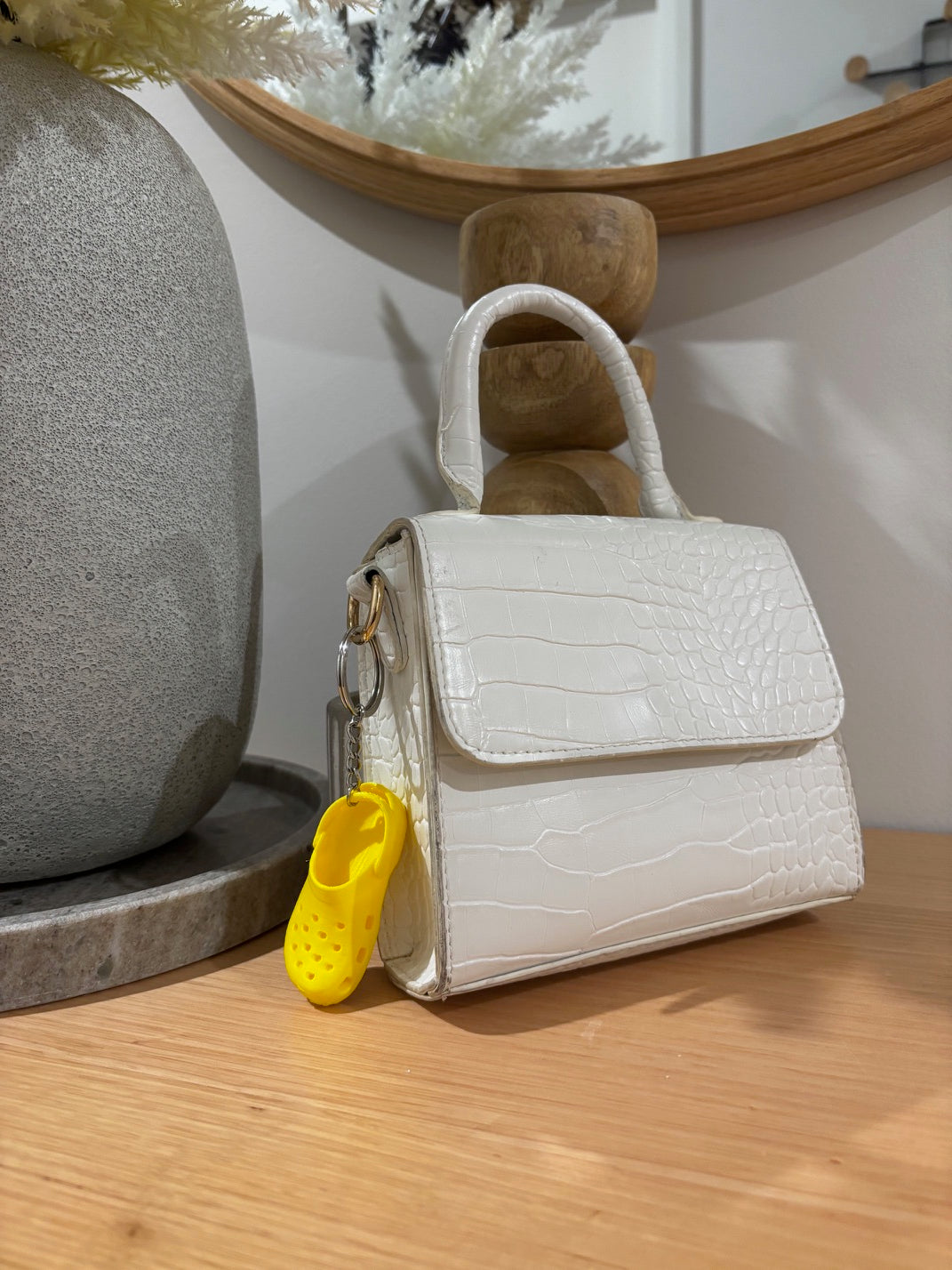 Mini Clog Shoe Keychain - 5cm Cute Bag Charm
