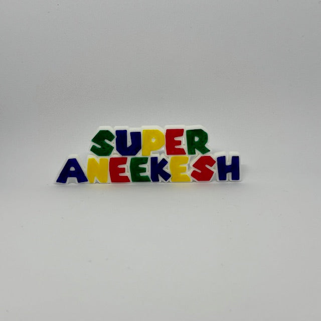Custom Mario Style Nameplate | DIY Paint Feature | Personalised Item