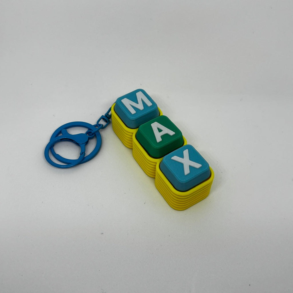 Personalised Name Fidget Clicker Keychain