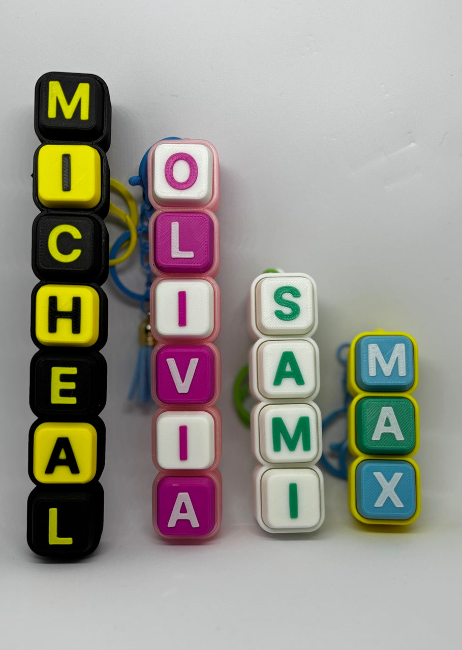 Personalised Name Fidget Clicker Keychain