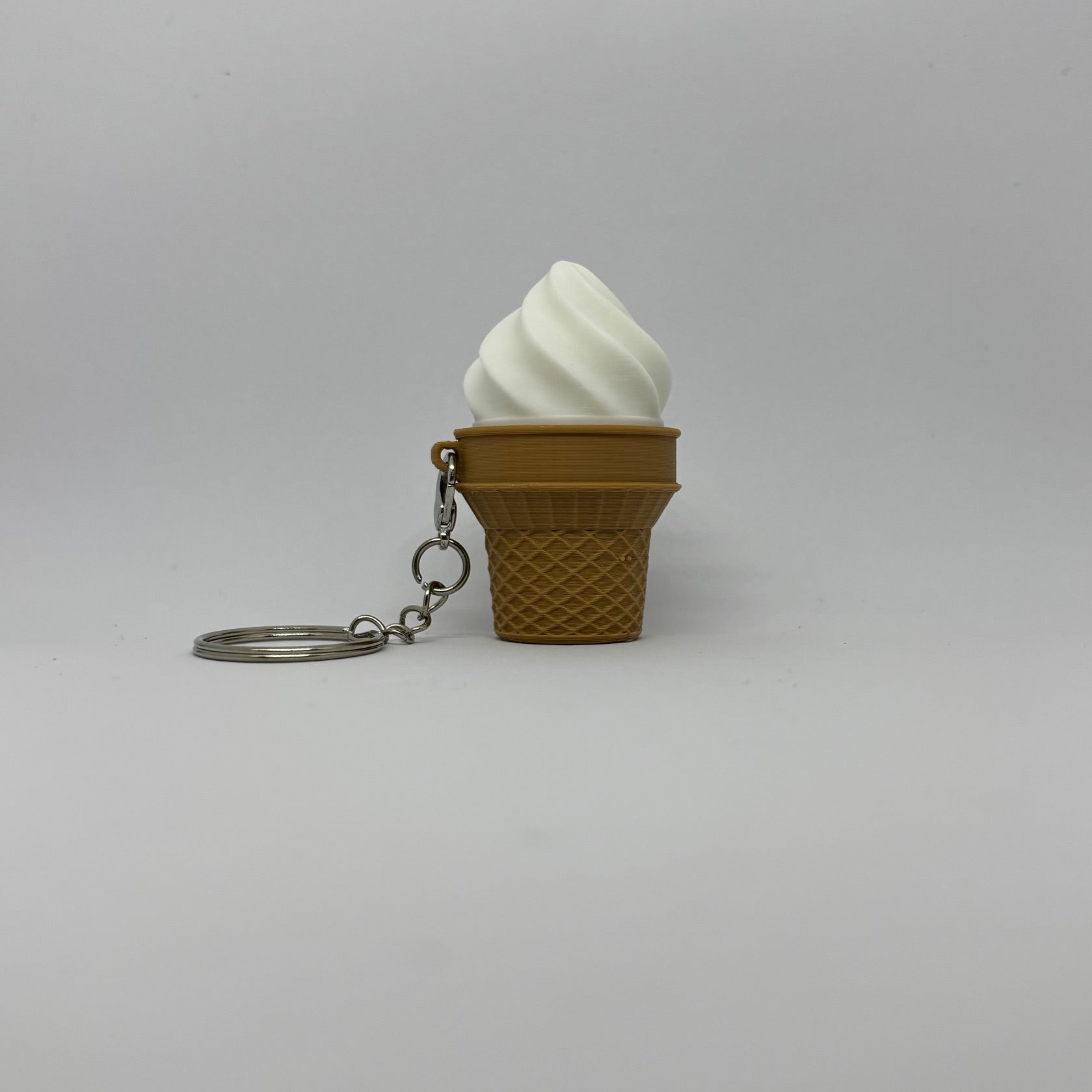 Ice Cream Cone Fidget Clicker Keychain - Sensory Toy