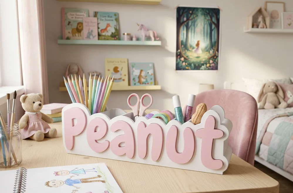 Customizable Name Desk Organizer | Personalised Item
