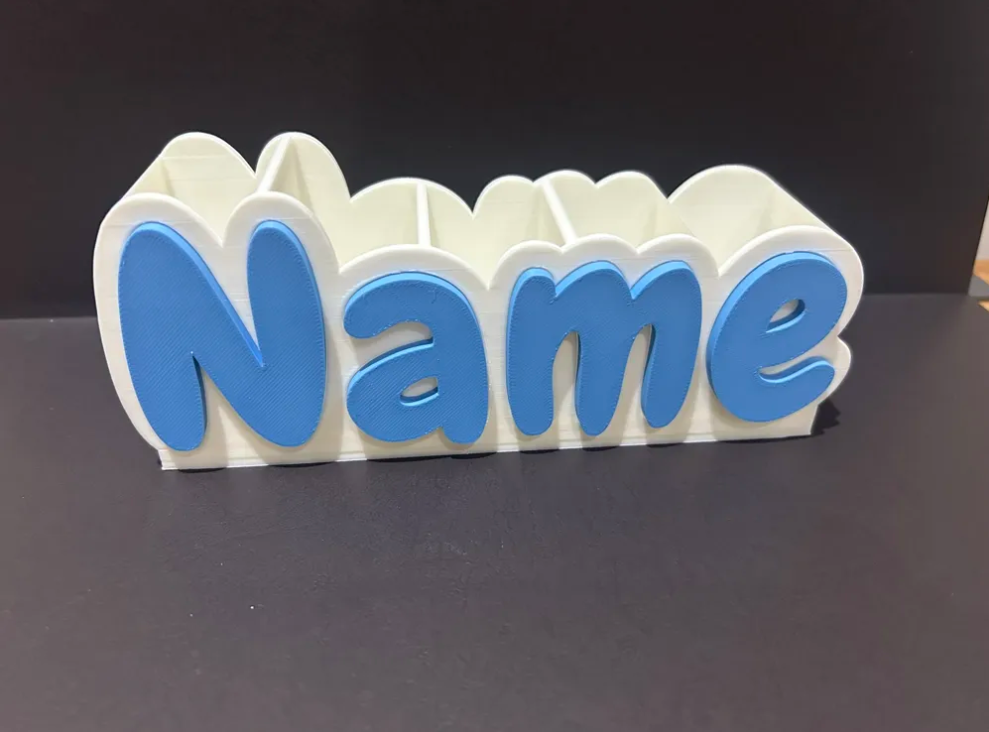 Customizable Name Desk Organizer | Personalised Item