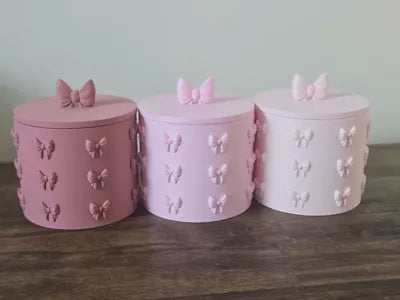 Coquette Bow Vanity Organiser | Container With Lid | Home Decor