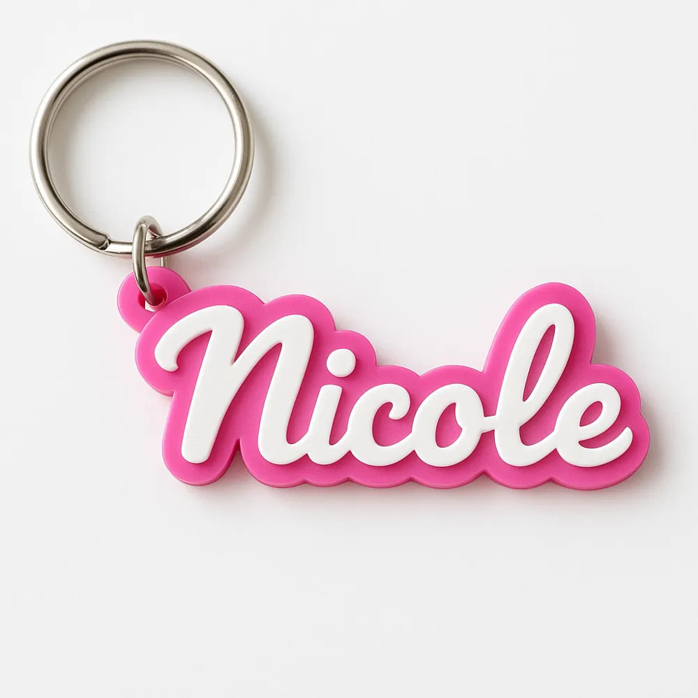 Custom Name Tag Keychain | Personalised Items