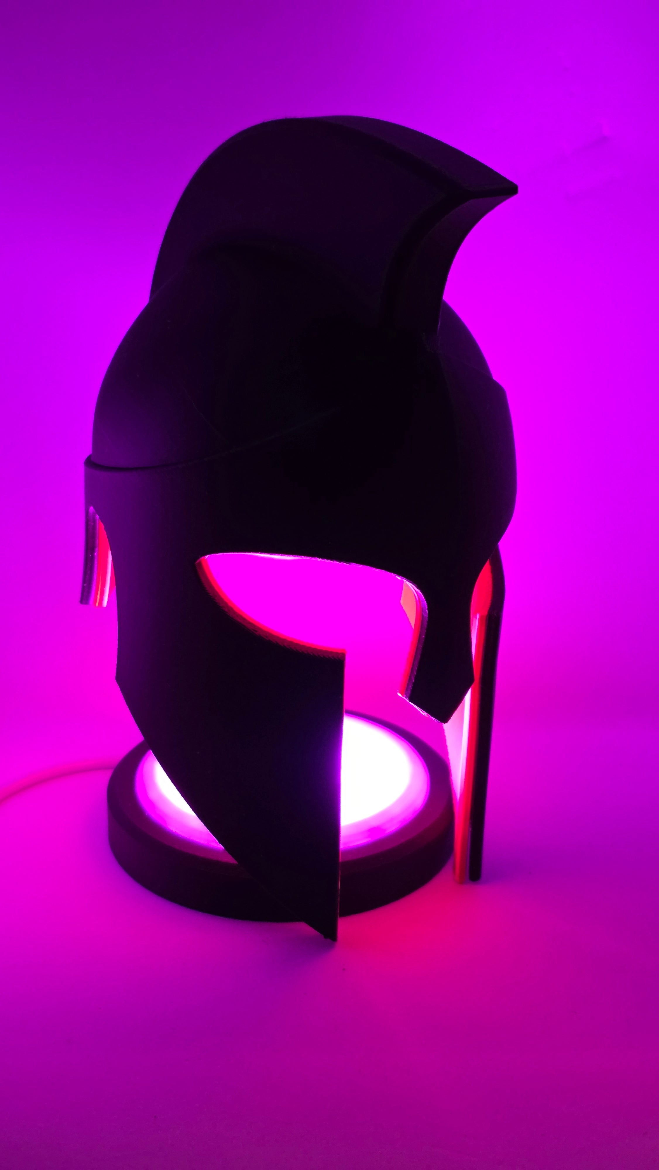 Greek Helmet Lamp - Remote Controlled Multi-Colored