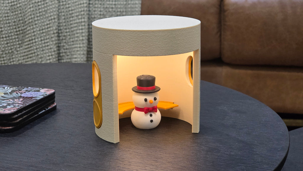 Christmas - Original Wireless Canberra Bus Shelter Lamp With One Free Minifig - 10cm