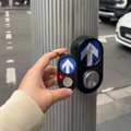 Australian Traffic Light Button Keychain