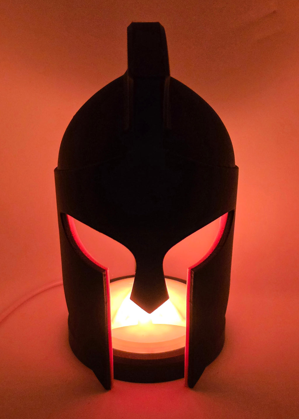 Greek Helmet Lamp - Remote Controlled Multi-Colored