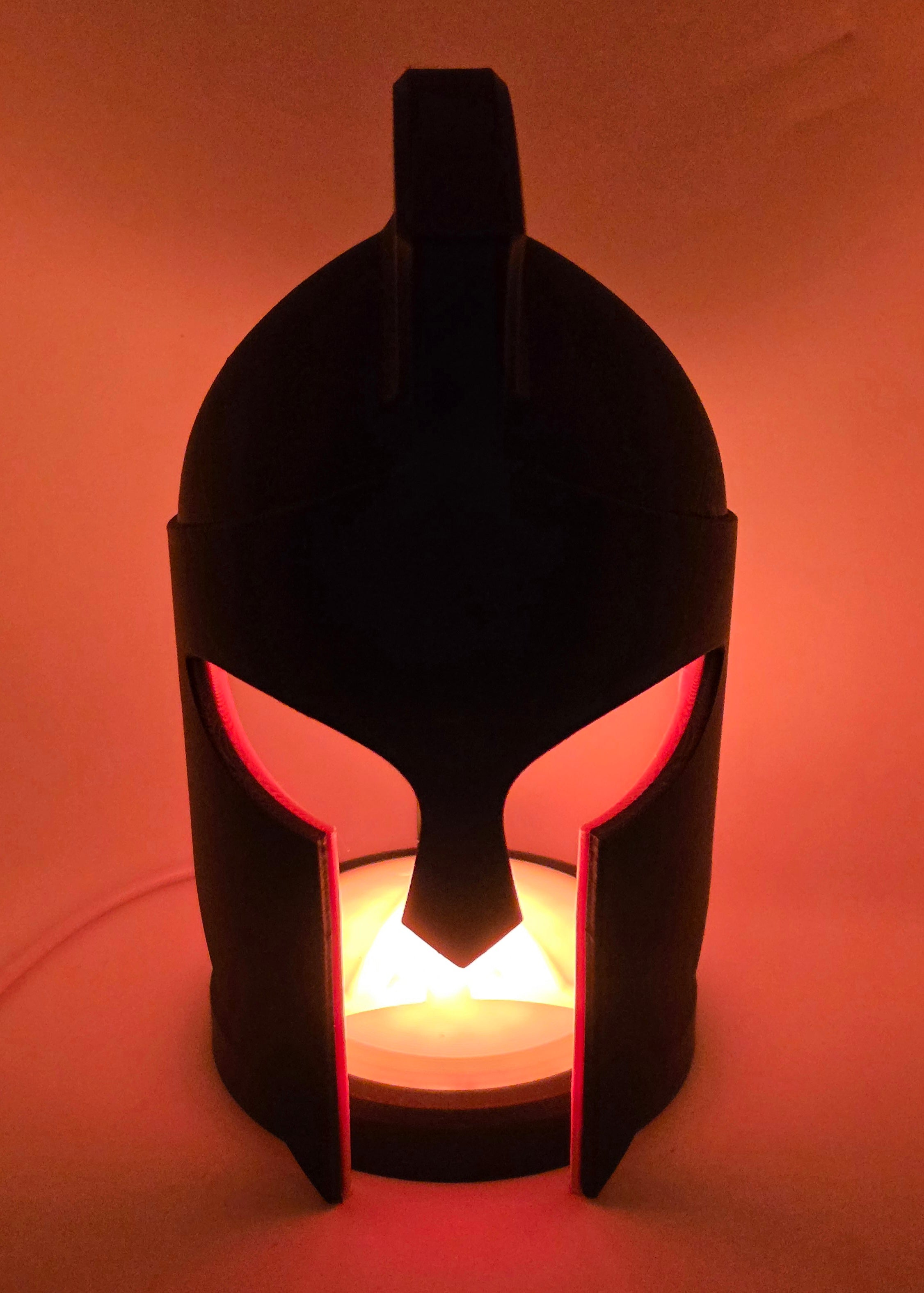 Greek Helmet Lamp - Remote Controlled Multi-Colored