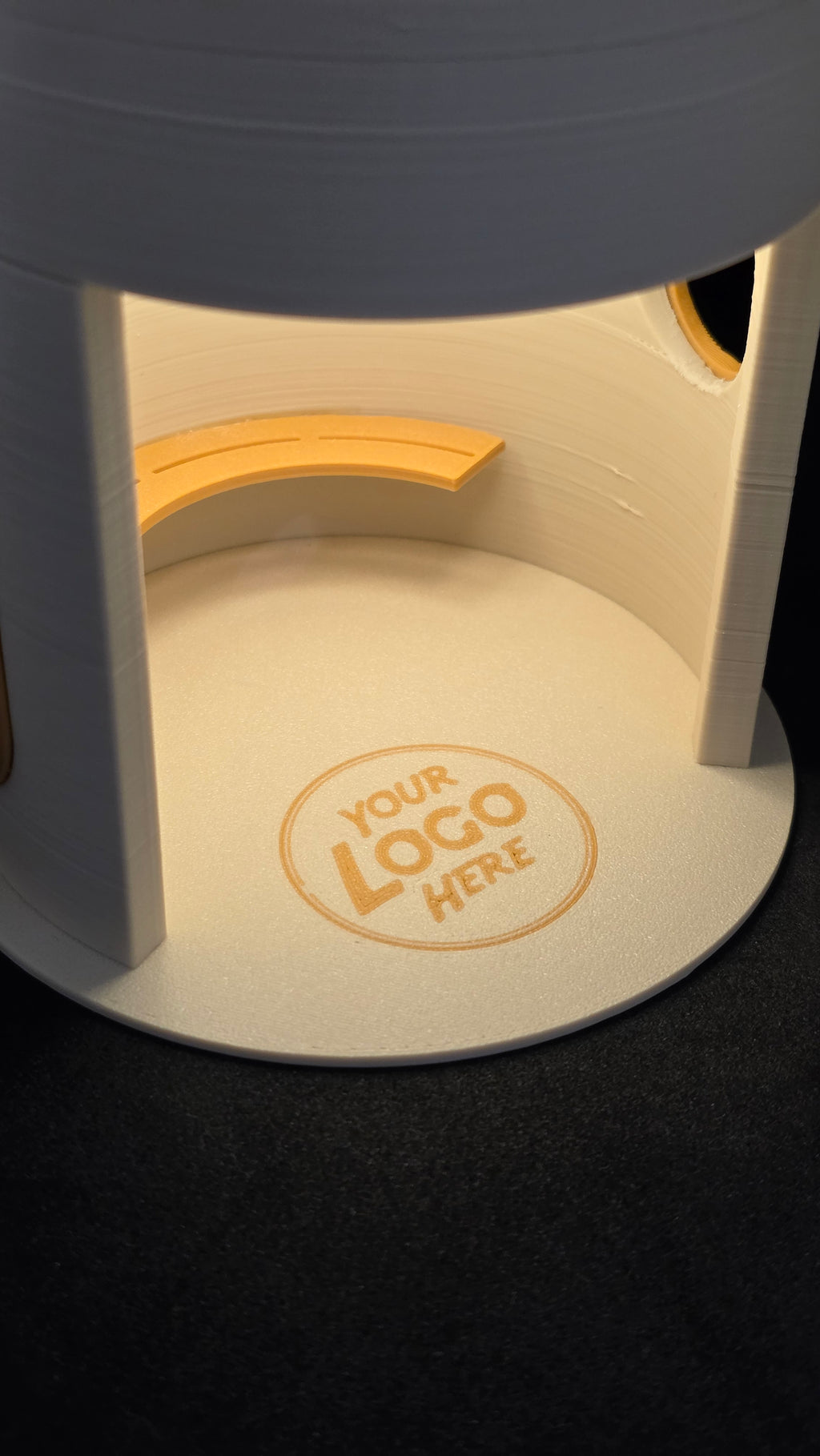 Custom Logo - Canberra Bus Shelter with Touch Operated Wireless Lamp - 10cm - Large Size