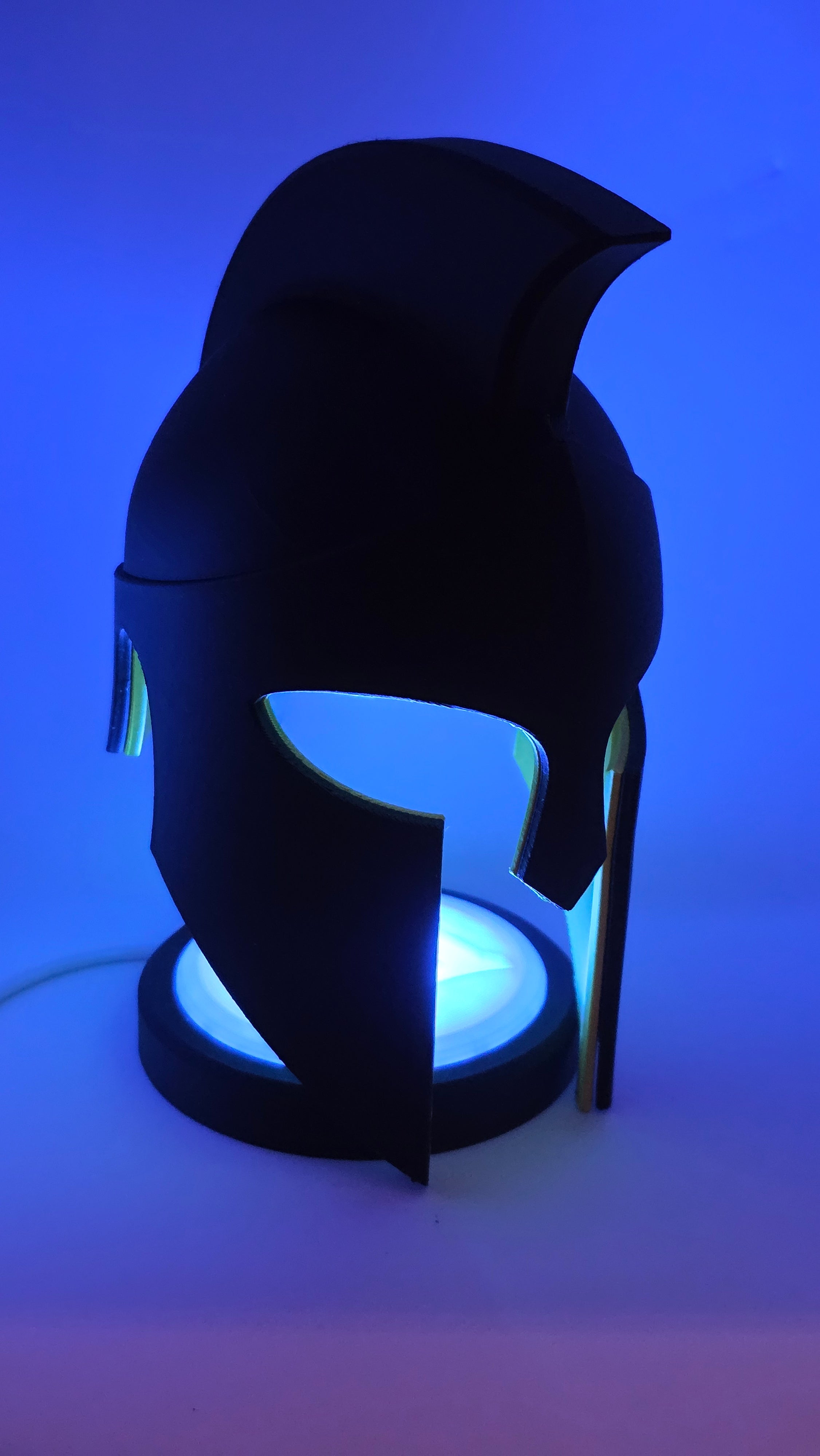 Greek Helmet Lamp - Remote Controlled Multi-Colored