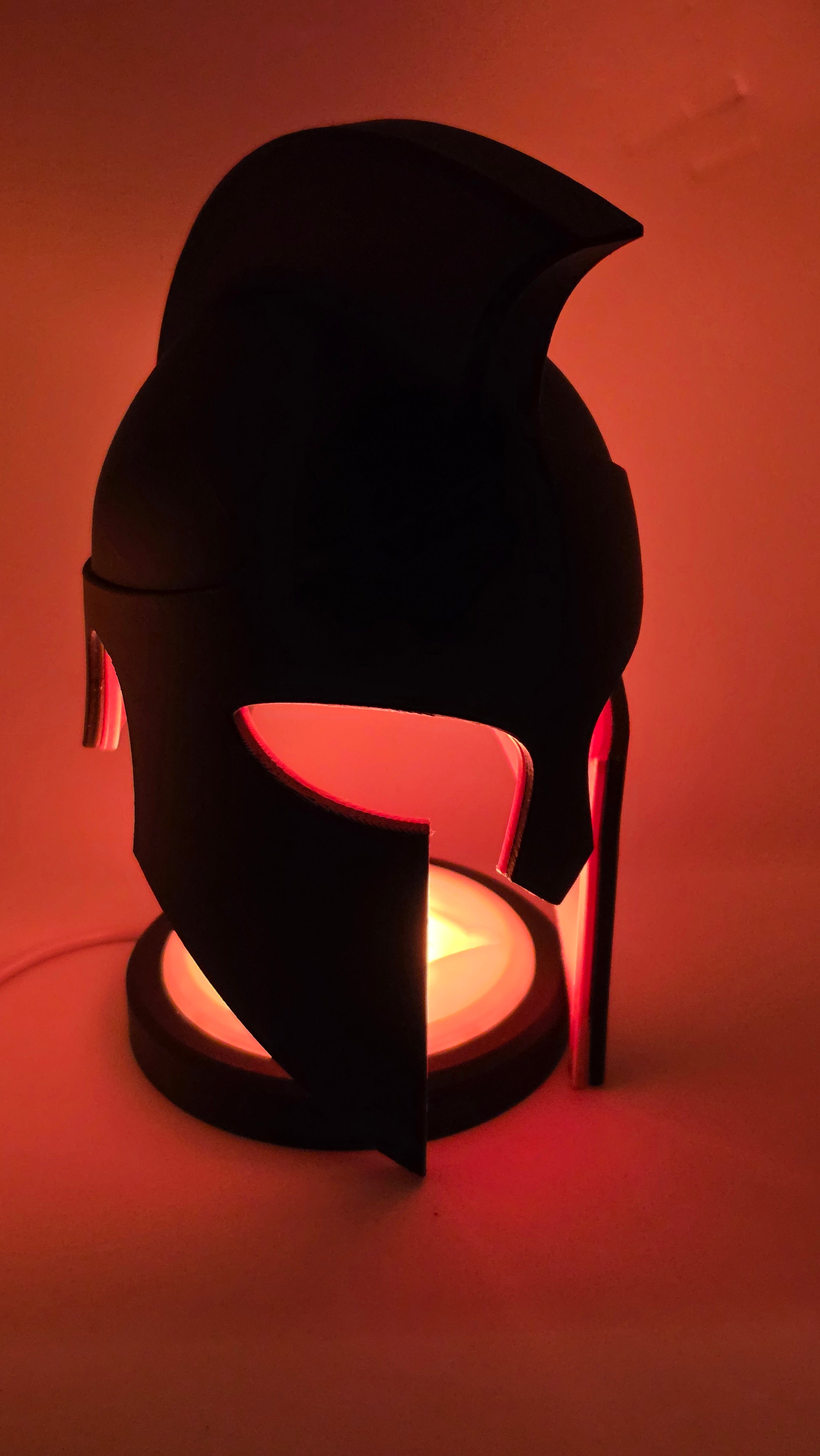 Greek Helmet Lamp - Remote Controlled Multi-Colored