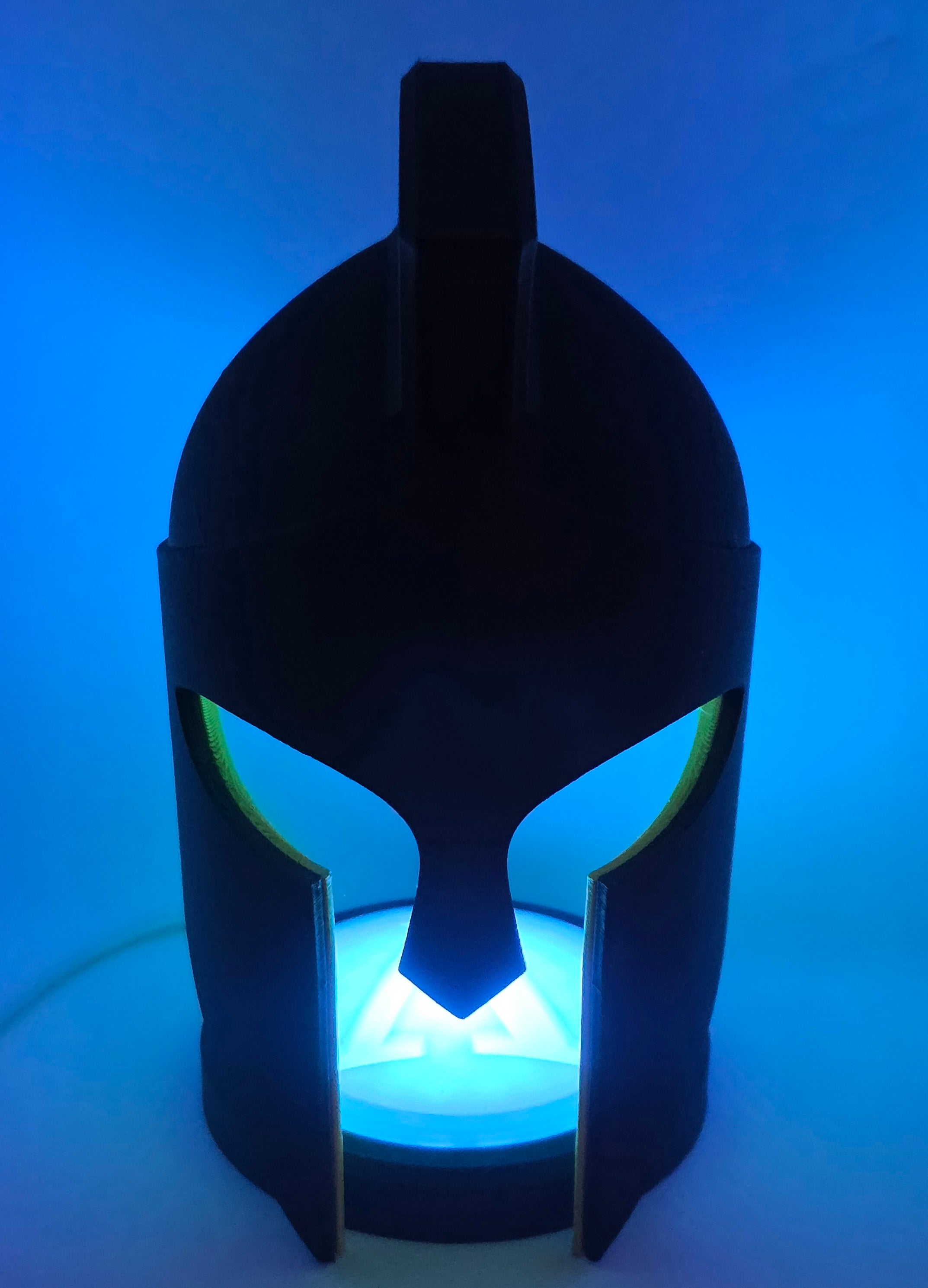 Greek Helmet Lamp - Remote Controlled Multi-Colored
