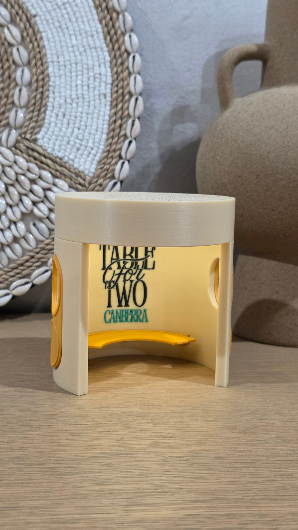 BUSINESS LOGO PRINTED in Wireless Canberra Bus Shelter Lamp - 10cm