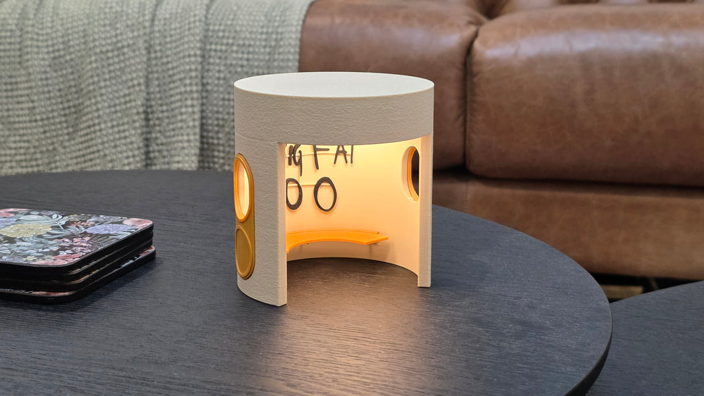 Graffiti - Original Wireless Canberra Bus Shelter Lamp - Touch Operated Light - 10cm - Large Size