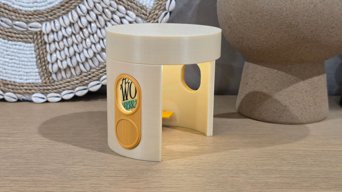 BUSINESS LOGO PRINTED in Wireless Canberra Bus Shelter Lamp - 10cm