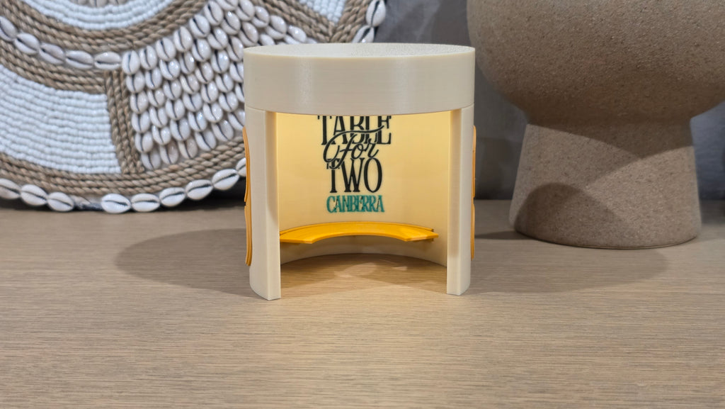 BUSINESS LOGO PRINTED in Wireless Canberra Bus Shelter Lamp - 10cm