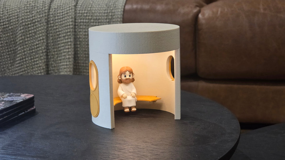Christmas - Original Wireless Canberra Bus Shelter Lamp With One Free Minifig - 10cm