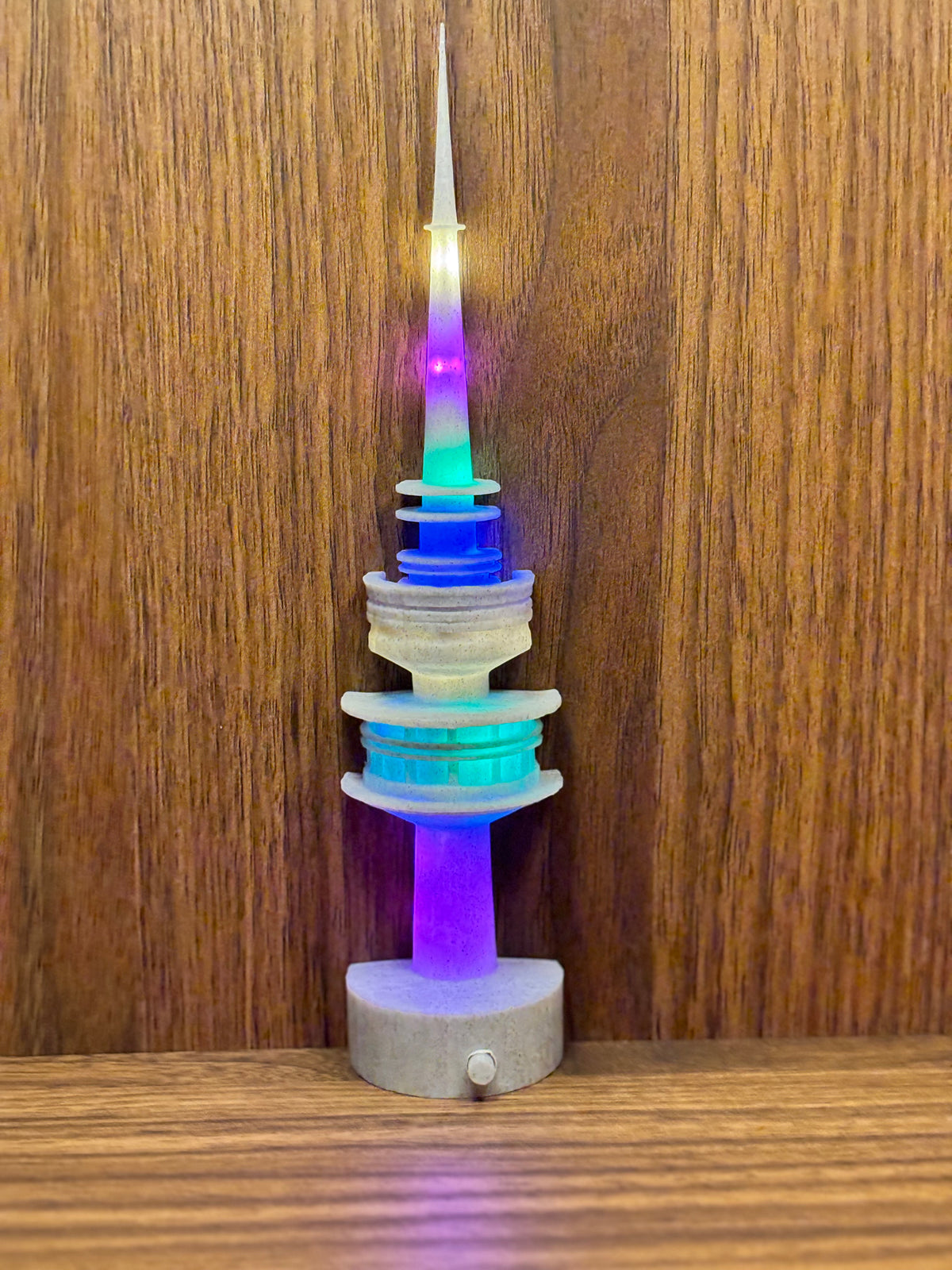 Telstra Tower Fridge Magnet - Multi-colored LEDs