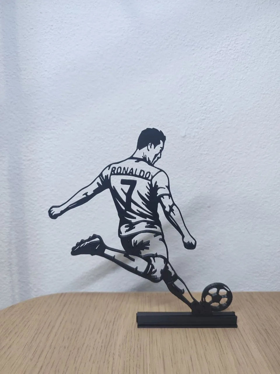 Custom Messi & Ronaldo Silhouette Wall Art