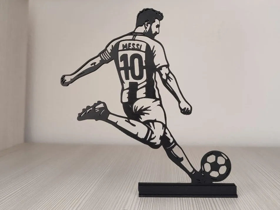 Custom Messi & Ronaldo Silhouette Wall Art