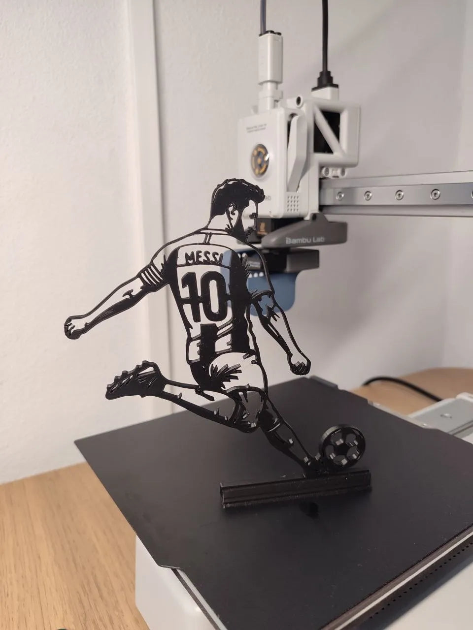 Custom Messi & Ronaldo Silhouette Wall Art